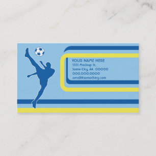 Carte De Visite football : style rétro :