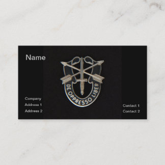 Carte De Visite Forces spéciales