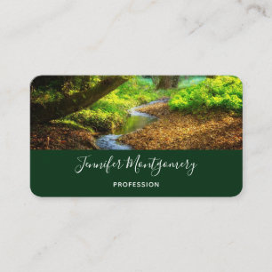 Carte De Visite Forest Creek Belle nature Paysage Photo