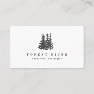 Carte De Visite Forest River Rustic
