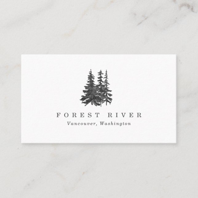 Carte De Visite Forest River Rustic (Devant)