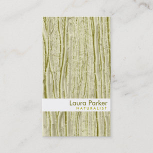 Carte De Visite Forêt naturelle Arbre d'or soin paysage pelouse