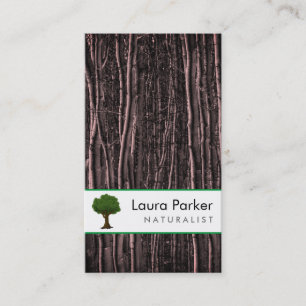Carte De Visite Forêt Naturelle Arbre Noir Entretien Paysage Pelou