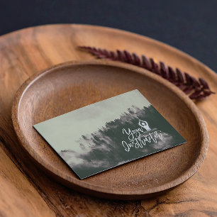 Carte De Visite Forêt naturelle de méditation Yoga instructeur Scr
