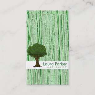 Carte De Visite Forêt naturelle Green Tree Care Paysage pelouse