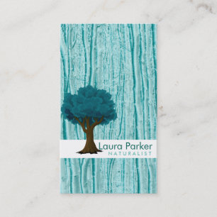Carte De Visite Forêt naturelle Turquoise Arbre Entretien Paysage 