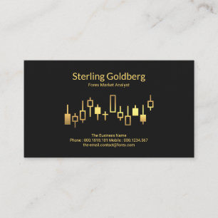 Carte De Visite Forex Dealer Shiny Gold Stock Exchange