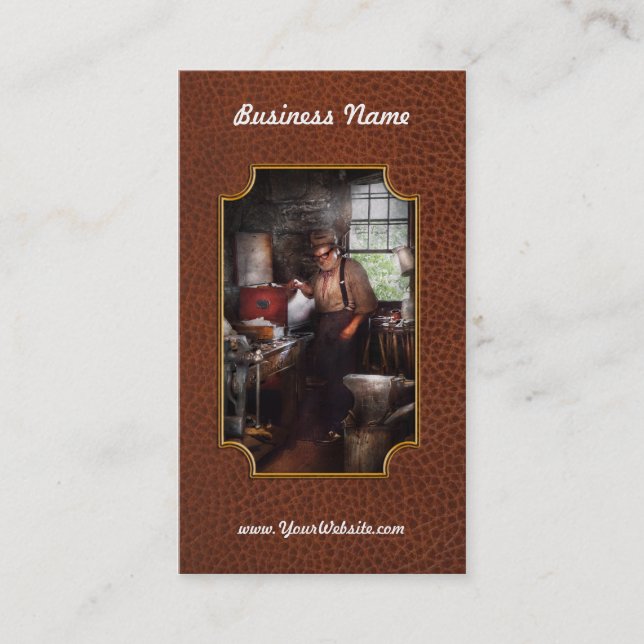 Carte De Visite Forgeron - La Forge (Devant)