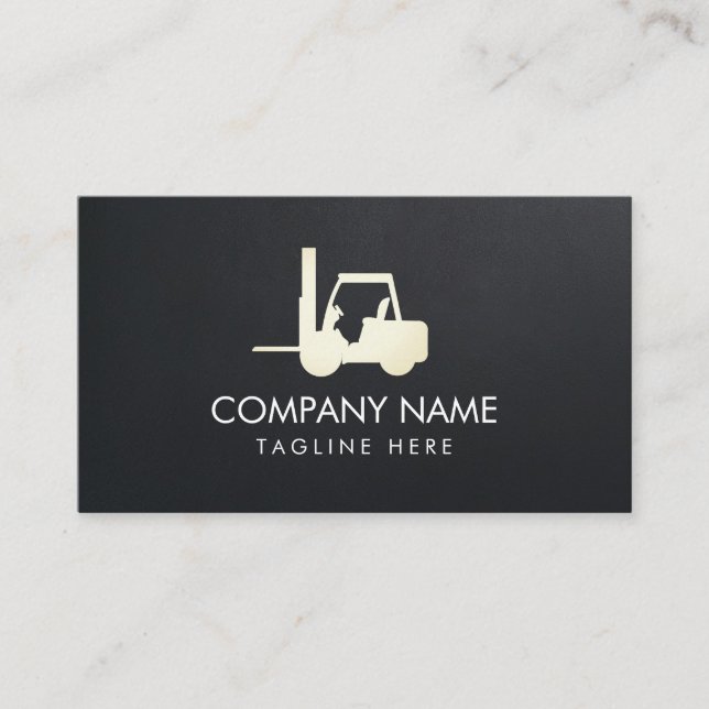Carte De Visite Forklift, Logistique - Professionnel (Devant)