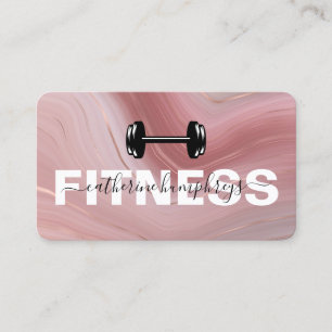 Carte De Visite Formateur de fitness pour les filles Médias sociau