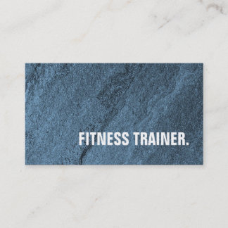 Carte De Visite Formateur moderne unique Blue Wall Fitness