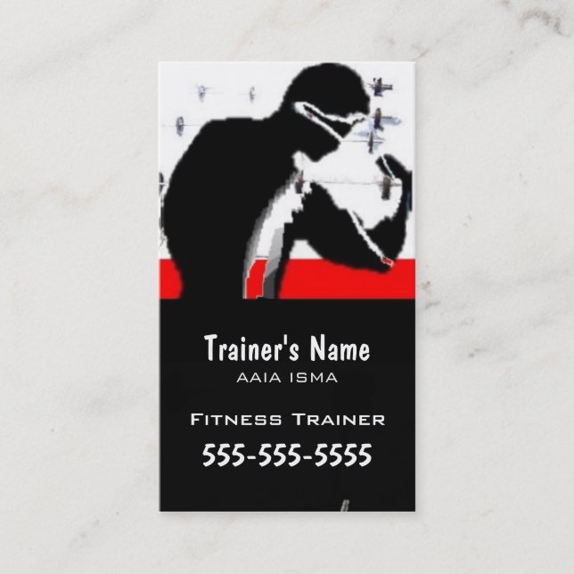 Carte De Visite Formateur personnel (Devant)
