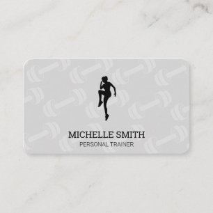 Carte De Visite Formateur personnel   Motif Dumbbell
