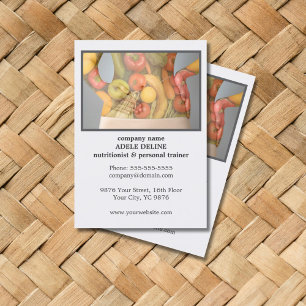 Carte De Visite Formateur personnel nutritionniste moderne pour co