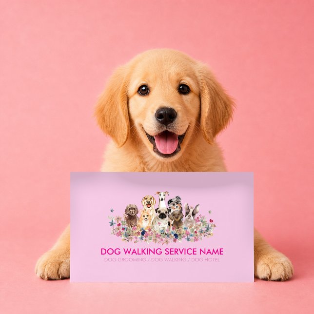Carte De Visite Formateur pour chien réactif Soutien pour l'anxiét (Créateur téléchargé)