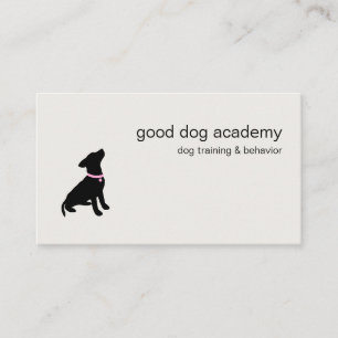 Carte De Visite Formation canine Silhouette Moderne