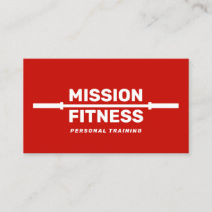 Carte De Visite Formation de formateur personnel Red Fitness