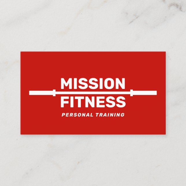 Carte De Visite Formation de formateur personnel Red Fitness (Devant)