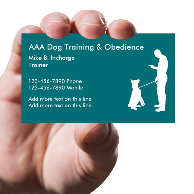Carte De Visite Formation et obéissance canine (Créateur téléchargé)
