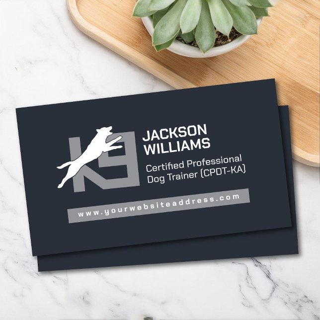 Carte De Visite Formation K9 - Entraîneur de chiens - Comportement (Créateur téléchargé)