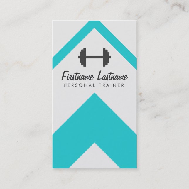 Carte De Visite Formation Personnelle Moderne & Fitness (Devant)