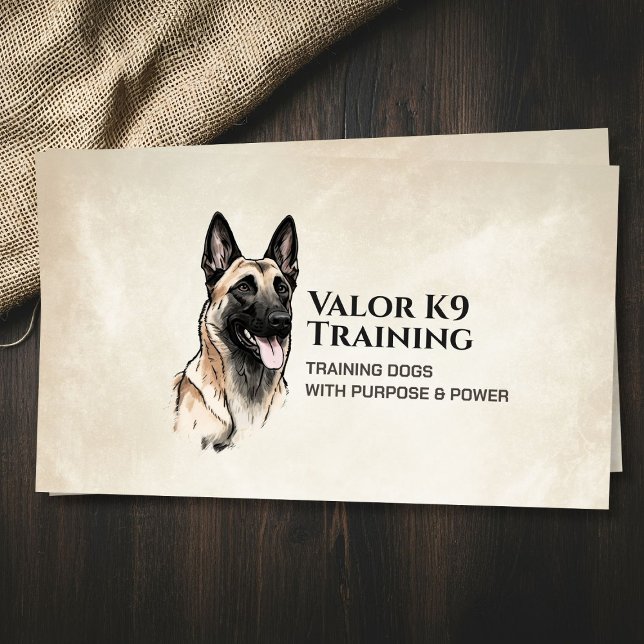 Carte De Visite Formation professionnelle K9 - Malinois belge (Créateur téléchargé)