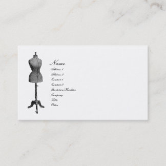 Carte De Visite Forme antique de robe