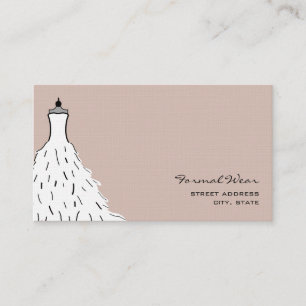 Carte De Visite Formelle Wear Boutique - Mariage de plumes