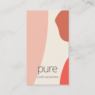 Carte De Visite Formes Abstraites en terre cuite moderne Terre