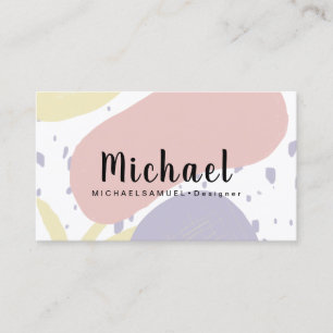 Carte De Visite Formes organiques Architecture Coiffeur Salon