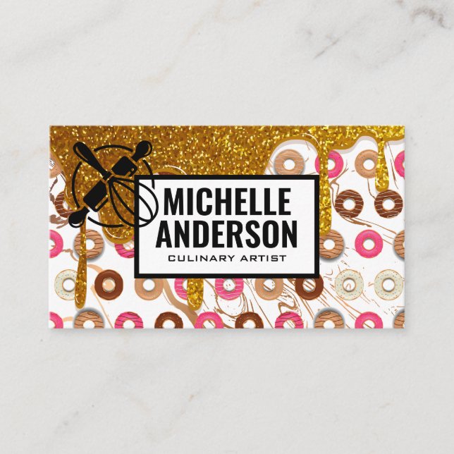 Carte De Visite Fouet | Donuts | Boulanger | Boutique (Devant)