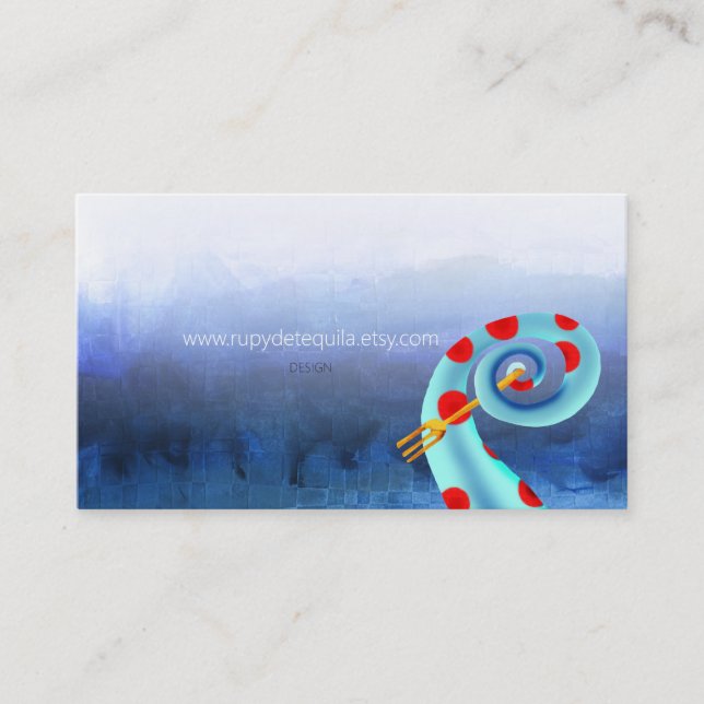 Carte De Visite FOURCHE Pieuvre Rupydetequila 2013 (Devant)