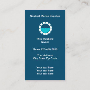 Carte De Visite Fourniture marine nautique