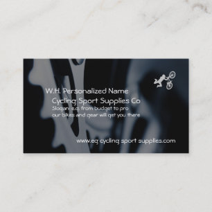 Carte De Visite Fournitures cyclables avec logo de vélo sportif