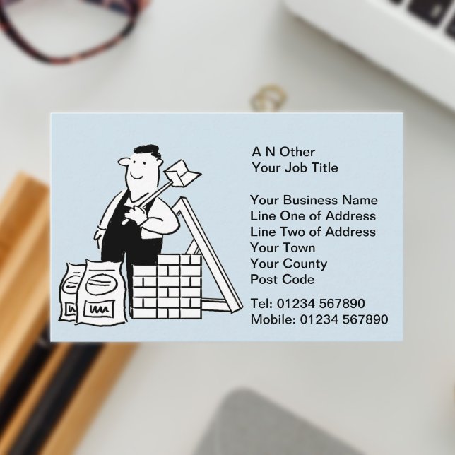 Carte De Visite Fournitures de construction (House Builder Business Card)
