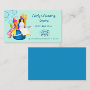 Carte De Visite Fournitures de nettoyage Conception Service de net