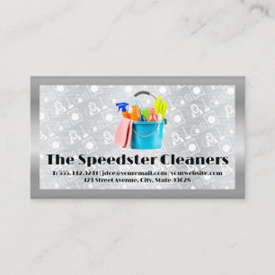 Carte De Visite Fournitures de nettoyage dans le regroupement   Mo