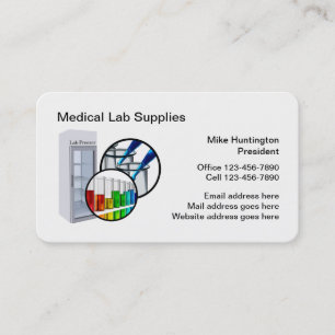 Carte De Visite Fournitures d'équipement de laboratoire médical