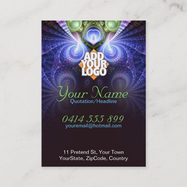 Carte de visite fractal magique (Devant)