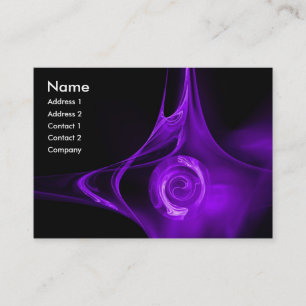 Carte De Visite FRACTAL ROSE 1 violet clair noir