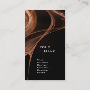 Carte De Visite FRACTAL ROSE 3 brun clair noir