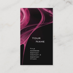 Carte De Visite FRACTAL ROSE 3 soft antique rose noir