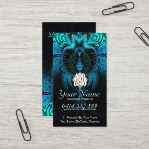 Carte de visite fractale Blue Widow