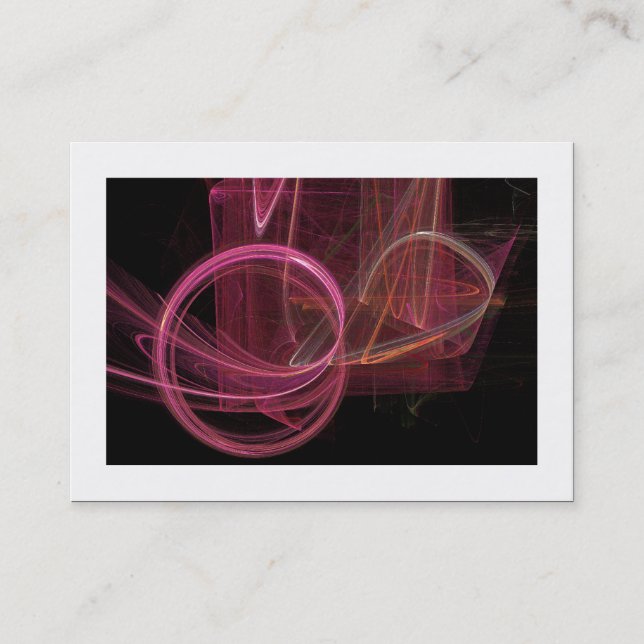 Carte De Visite Fractale flamme 01 (bordé) (Devant)