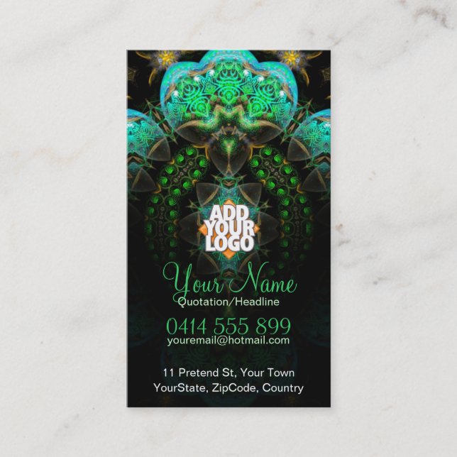 Carte de visite fractale Magic Garden (Devant)