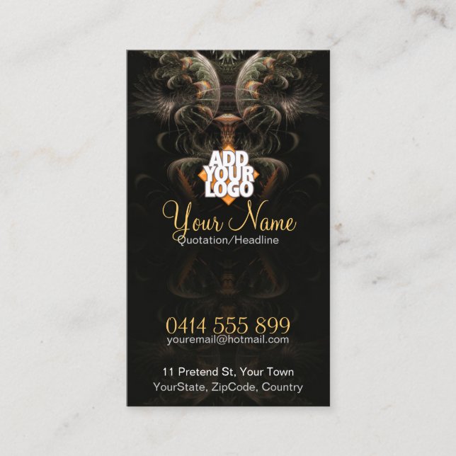 Carte de visite fractale Magic Shell (Devant)