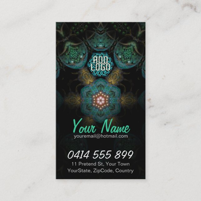 Carte de visite fractale TriSheelz (Devant)