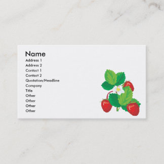 Carte De Visite fraises juteuses