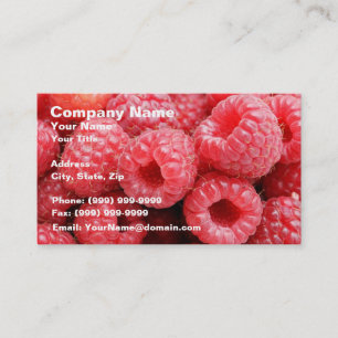 Carte De Visite Framboises délicieuses