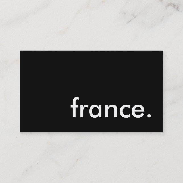 Carte De Visite france. (Devant)